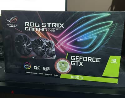 كارت شاشه ASUS ROG STRIX GTX 1660 TI OC GAMING 6 GB