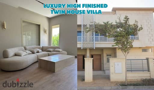 Luxury Fully finished Twin House Villa for sale at Jedar Compound near Palm Hills and New Giza and just minutes from Shiekh Zayed