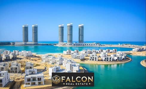 A first-row apartment overlooking the sea, ready to move  in Mazarine El Alamein, New Alamein, with a sea view and installments over 10 years.