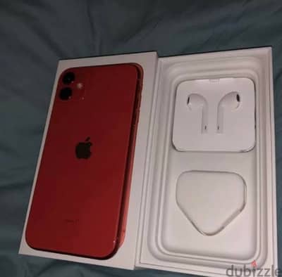 iphone 11 Red / 128g بالعلبة واتر بروف