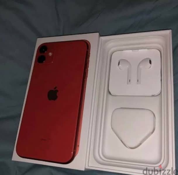 iphone 11 Red / 128g بالعلبة واتر بروف 0