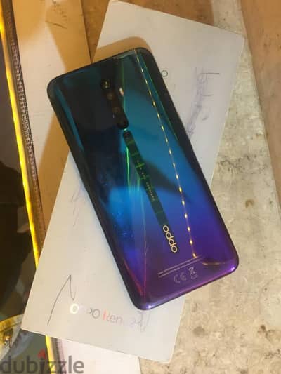 Oppo Reno 2f 128+8مغير شاشه كوبي مش بتشغل بصمه علبه و راس شاحن اصلي