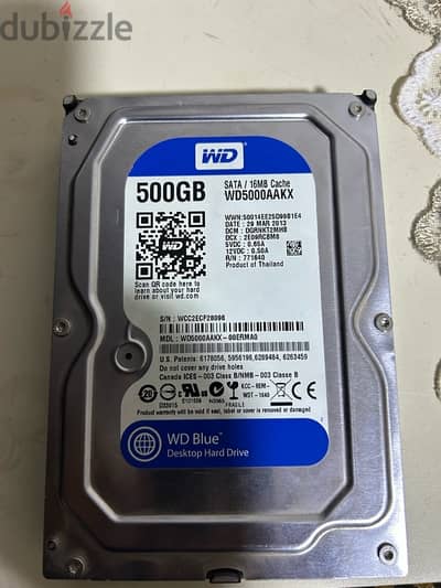 500GB HDD WD