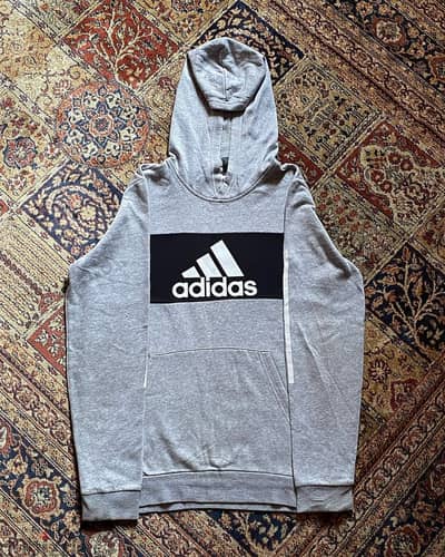 سويت شيرت رصاصي اديداس أصلي (هودي) - ADIDAS HOODIE