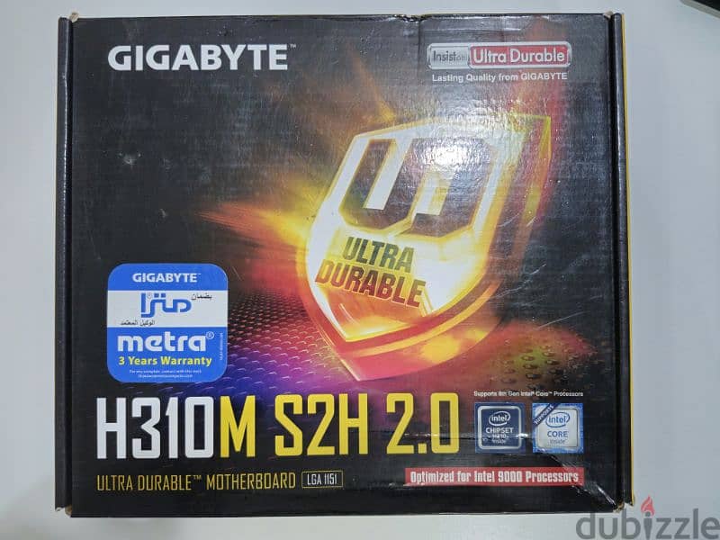 Inter Core i3 9100f + Gigabyte h310 s2h 2.0 5