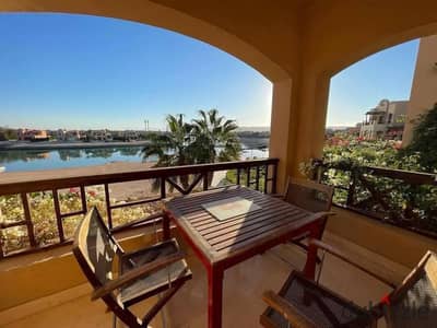 For sale, a fully finished chalet in El Gouna Orascom  (ready for viewing), a very distinguished location with a sea view