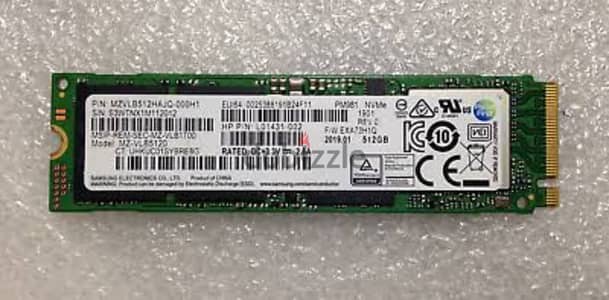 Samsung 512 m2 nvme هارد