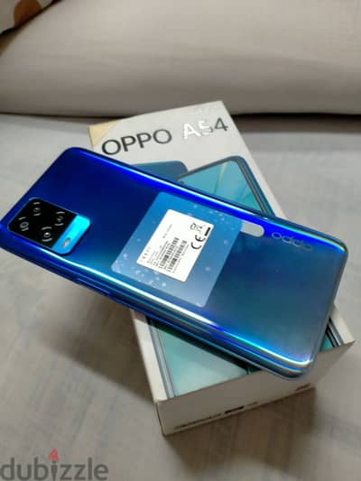 oppo a54 128/4+3 بلزقة الضهر