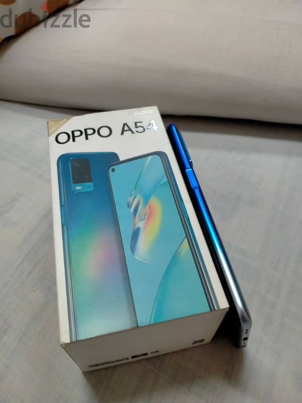 oppo a54 128/4+3 بلزقة الضهر 4