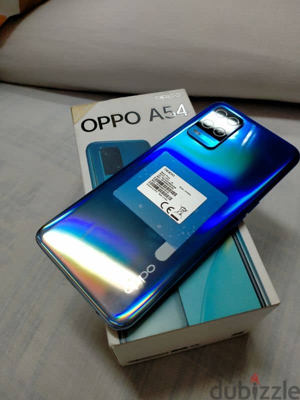 oppo a54 128/4+3 بلزقة الضهر 8