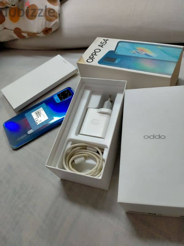 oppo a54 128/4+3 بلزقة الضهر 9