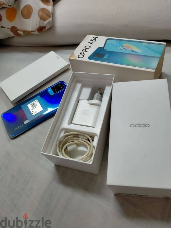 oppo a54 128/4+3 بلزقة الضهر 10