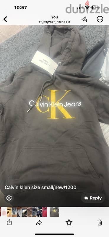 calvin klien size small