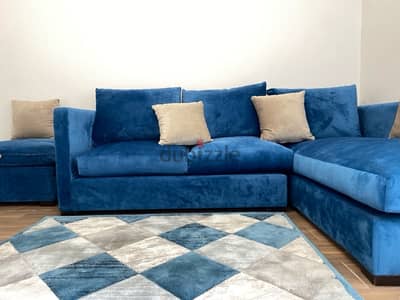 L shape corner sofa couch - كنبة رُكنة حرف L زاوية