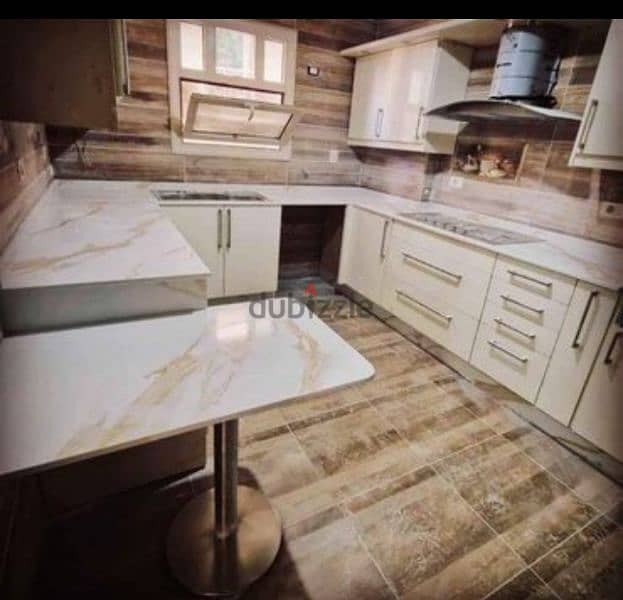 quartz&Corian marble to kitchen 14