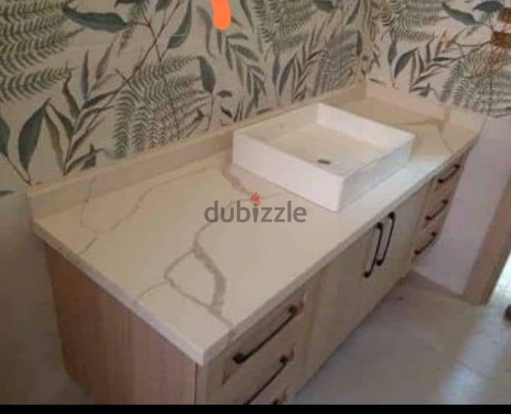 quartz&Corian marble to kitchen 16
