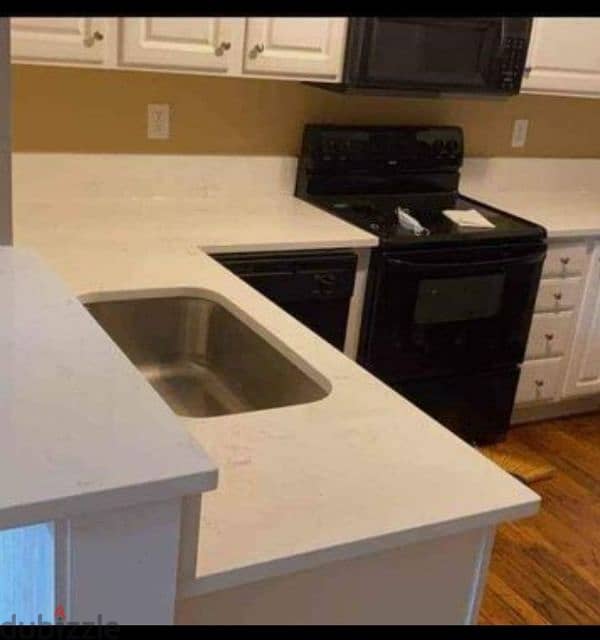quartz&Corian marble to kitchen 19