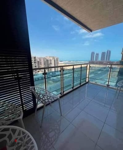 For sale, a 4-bedroom apartment, fully finished, in the Latin Quarter, El Alamein City - View Lagoon, with installments over 12 years