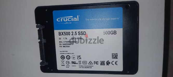 Crucial SSD hard 500 GB هارد ٥٠٠ جيجا