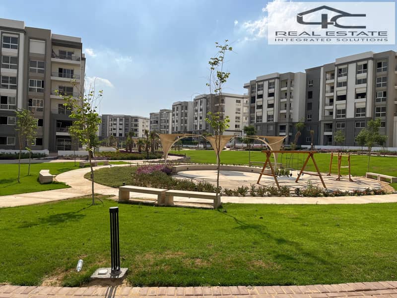 For sale apartment 2 bedrooms ready to move with lowest installments and best down payment in hyde park fifth settlement open view landscape 0