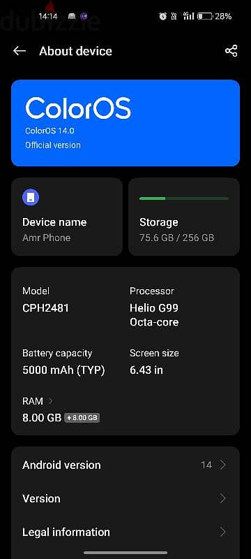 Oppo Reno 8t 4g