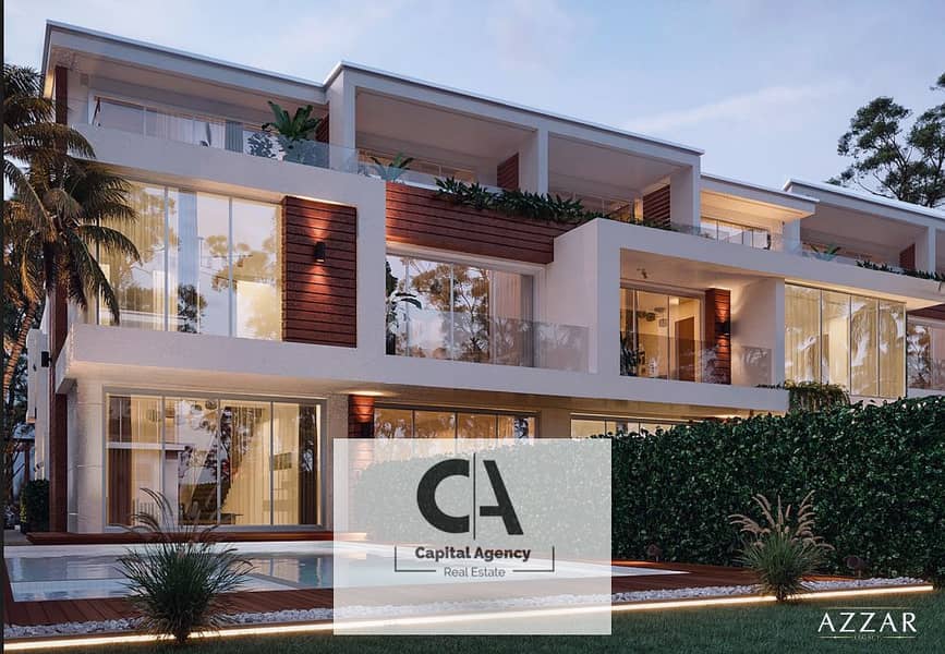 With only a 5% down payment, book your villa at the first price of the phase in the heart of the compound in the most upscale compound in Azzar 0