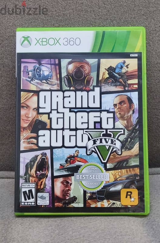 GTA 5 - 2 CDs - XBOX 360 0