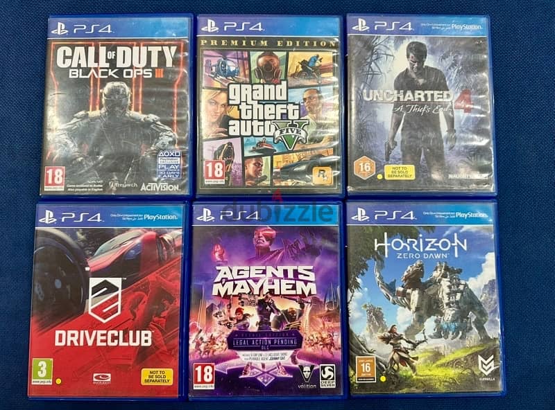 Playstation 4 Game’s CD Used few days like new 0