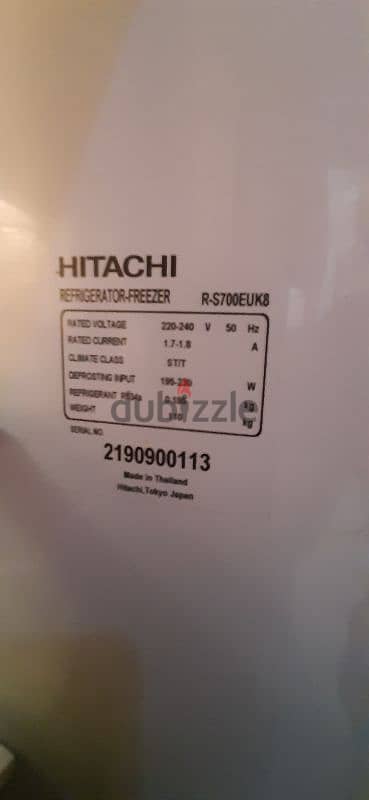 Hitachi Refrigerator 720 Litre ثلاجة هيتاشي ٢ باب ٢٧ قدم