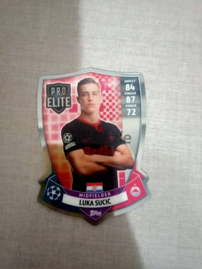 Luka sucic chrome shield match attax 2023/2024