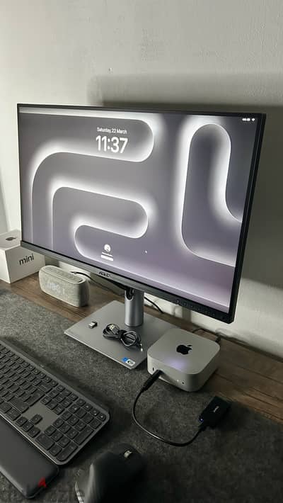 Mac mini M4 + Asus ProArt PA278CFRV + Logitech MX Combo for Business