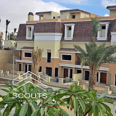 40% discount and installments over 5 years, villa for sale in Sarai  next to Madinaty, or contract without down payment and installments over 5years