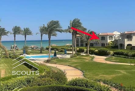 Chalet for sale, immediate delivery, in La Vista Gardens, Ain El Sokhna ready for inspection directly on the sea with a private garden fully finished