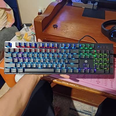 hp gaming mechanical keyboard gk100f blue switch