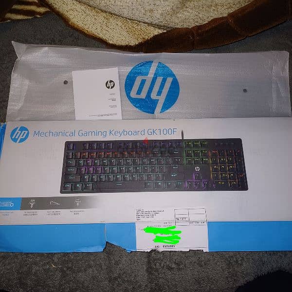 hp gaming mechanical keyboard gk100f blue switch 2