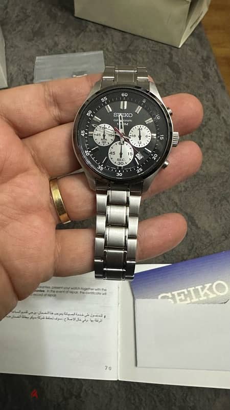 Seiko Chronograph Quartz SKS593 SKS593P1 SKS593P Men’s Watch 1