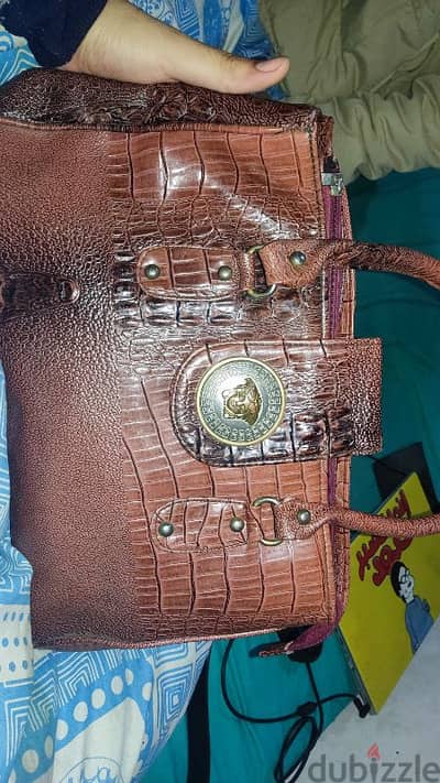 Vintage Versace Handbag - Crocodile Leather ( Used )