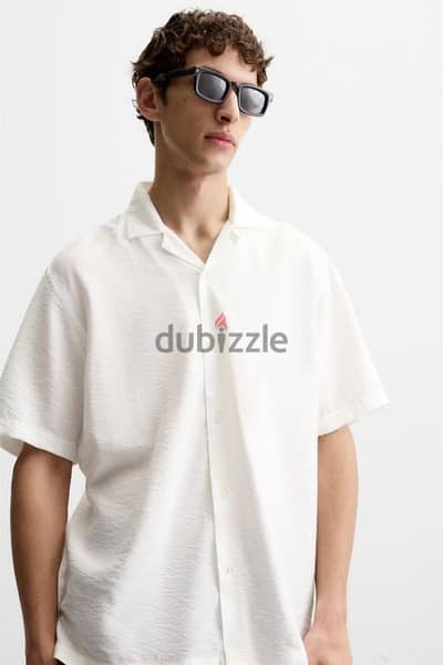 ZARA Relaxed Fit Flowing Shirt - White