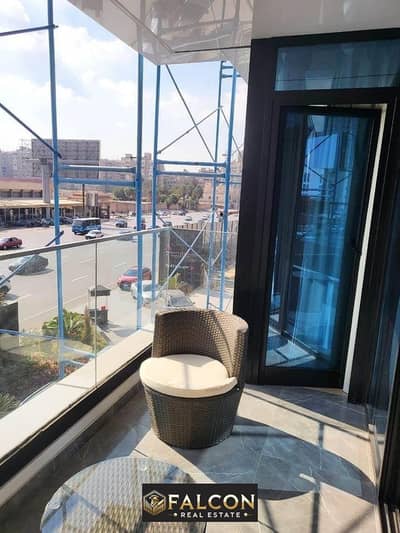 Fully finished hotel apartment for sale with air conditioning, 123sqm , in Marriott Residence, Heliopolis, next to City Center Almaza,elthawra ST view