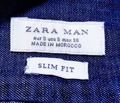 Zara original قميص جينز