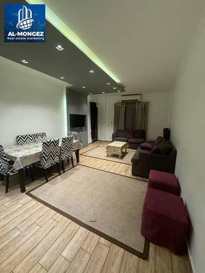 Furnished ground floor apartment with a garden for rent in Rehab 2, area 122 square meters - Rehab, First Settlement, New Cairo