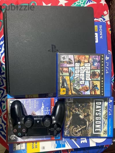 ps4 slim 1 tera with 3 games