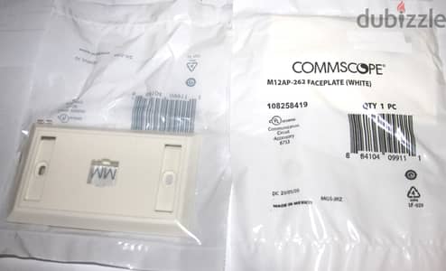 Commscope Faceplate وش مربع و مستطيل