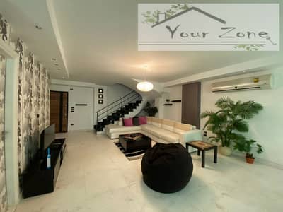 Furnished upper duplex for rent  1st + 2nd floor without garden In the 10th District, Sheikh Zayed