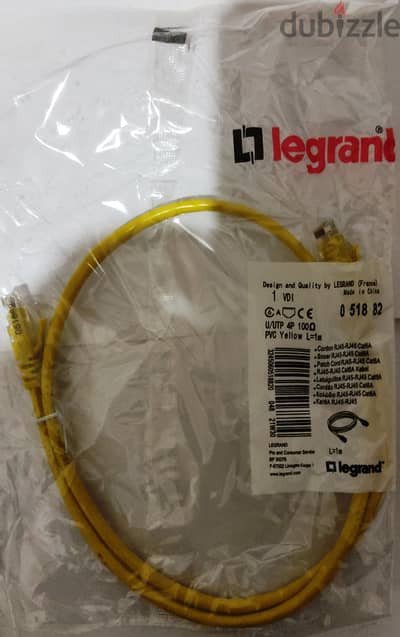 Legrand Cat6A UTP Patch Cord ليجراند بتش كورد كات 6 ايه