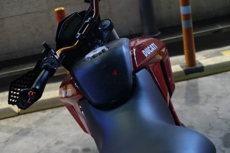 Ducati Motard 2010 Red بحالة ممتازه وسعر ميتعوضش دوكاتي موتارد 800