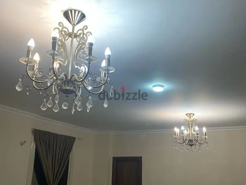 2 chandeliers
