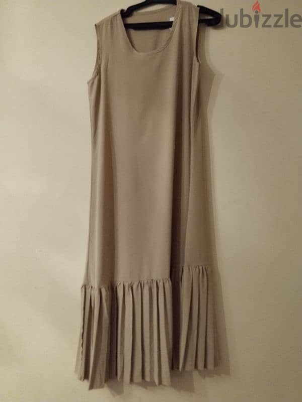beige long dress 2