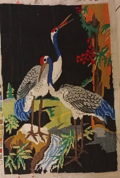 2 artistic canvas embroidery