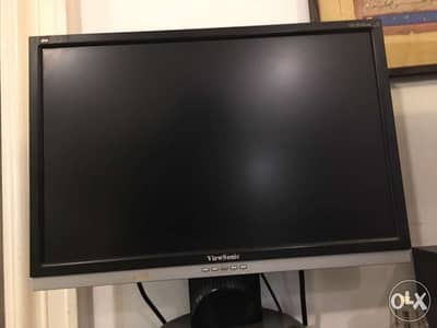 ViewSonic Computer Monitor 16” with speakersبس شاشه كمبيوتر ١٦ انش